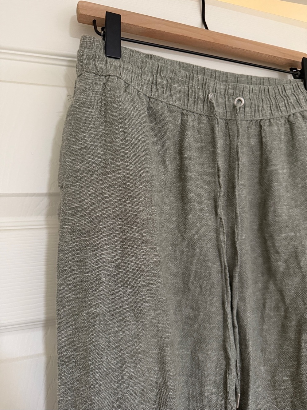 Light Sage Linen Blend Pants size Small - Picture 3 of 4